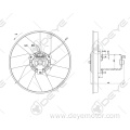 Cooling fan radiator universal for VW PASSAT CABRIO